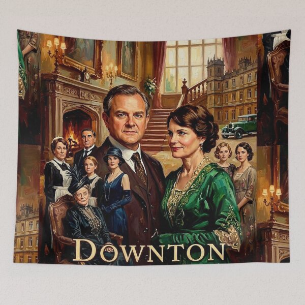 Item preview, The Crawley Legacy: Downton Abbey Oil Art designed and sold by Art's Diner.