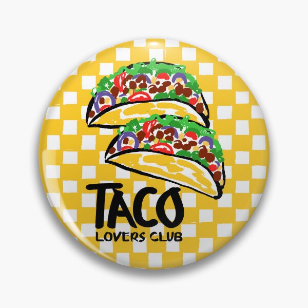 Item preview, Taco Lovers Club Yellow Checkered Vintage Illustration designed and sold by MaiZephyr.