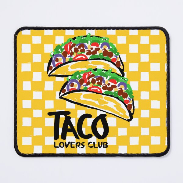 Item preview, Taco Lovers Club Yellow Checkered Vintage Illustration designed and sold by MaiZephyr.