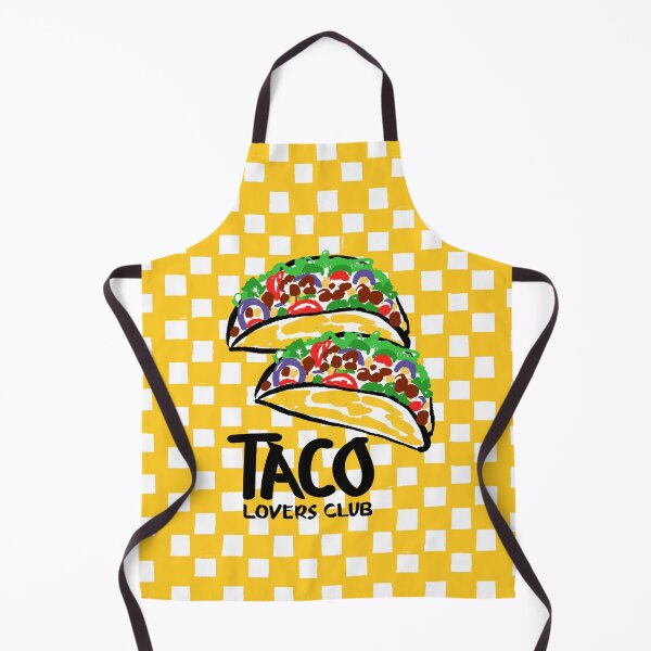 Item preview, Taco Lovers Club Yellow Checkered Vintage Illustration designed and sold by MaiZephyr.