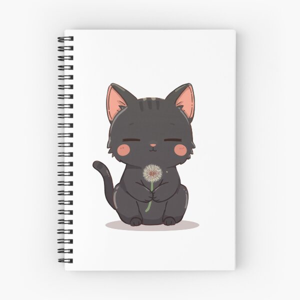 Item preview, Black cat with a dandelion puff designed and sold by uunaa.