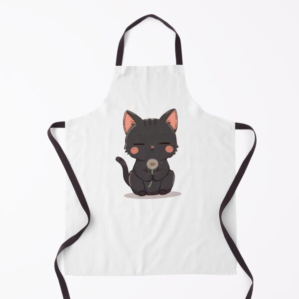Item preview, Black cat with a dandelion puff designed and sold by uunaa.