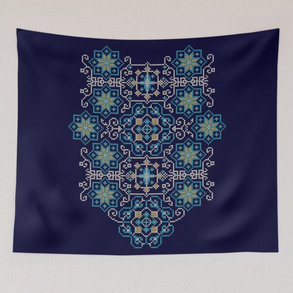 Item preview, Palestine Realistic Embroidery Pattern Palestinian Tatreez Art designed and sold by Hurriyyatee.