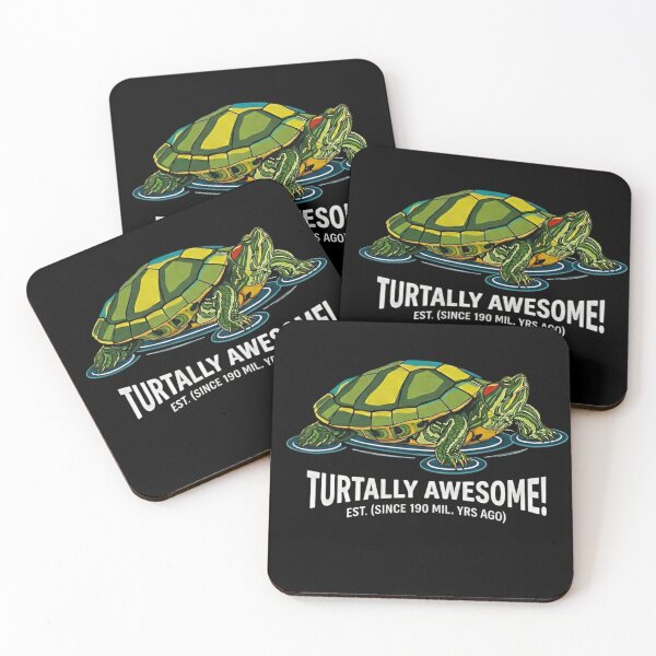 Item preview, Vibrant Red-Eared Slider Turtle Graphic - Turtally Awesome Retro Vector T-Shirt designed and sold by ZyxDes.