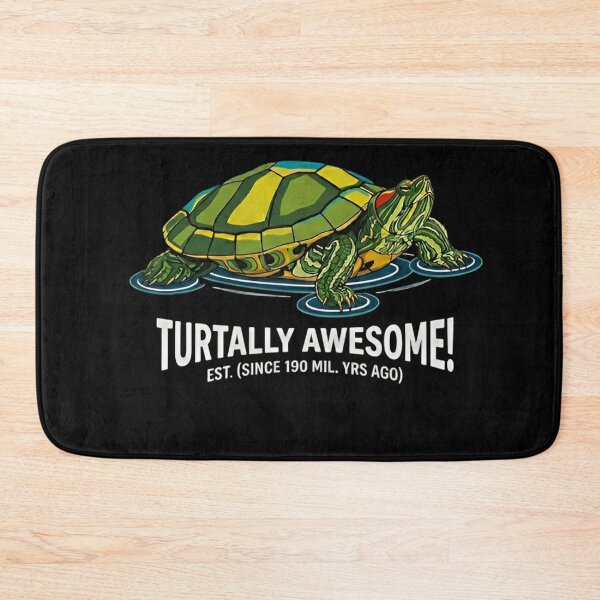 Item preview, Vibrant Red-Eared Slider Turtle Graphic - Turtally Awesome Retro Vector T-Shirt designed and sold by ZyxDes.