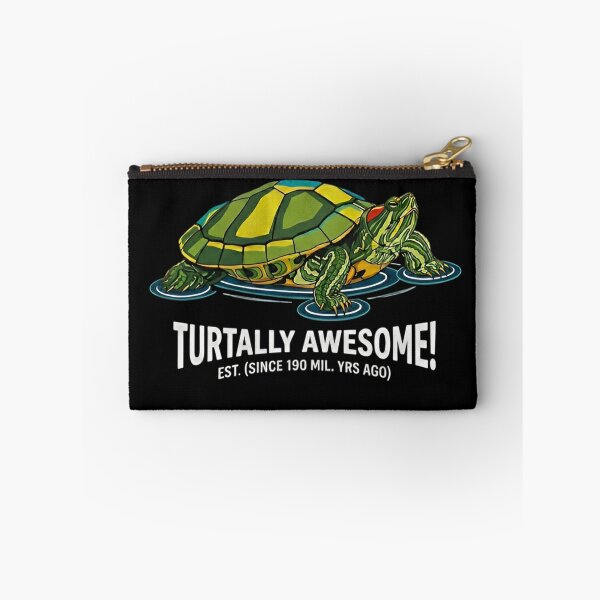 Item preview, Vibrant Red-Eared Slider Turtle Graphic - Turtally Awesome Retro Vector T-Shirt designed and sold by ZyxDes.