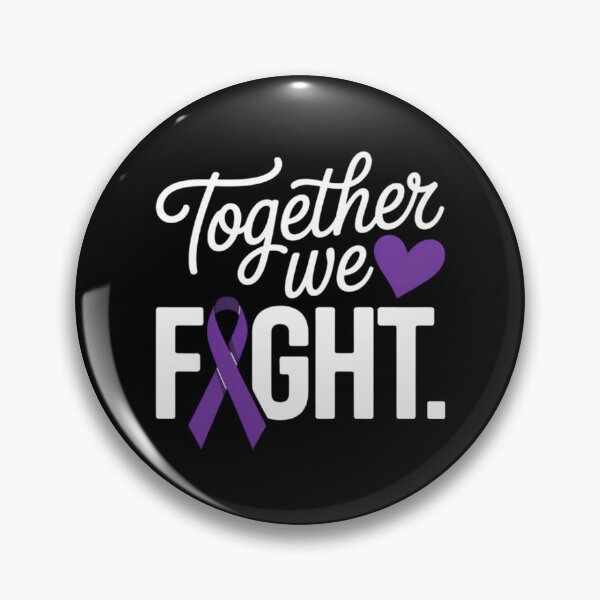 Item preview, Together We Fight Cancer Ribbon Pancreatic Cancer Awareness Pancreatic Cancer Fighter designed and sold by TrinaEspinoza.