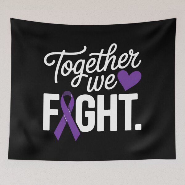 Item preview, Together We Fight Cancer Ribbon Pancreatic Cancer Awareness Pancreatic Cancer Fighter designed and sold by TrinaEspinoza.
