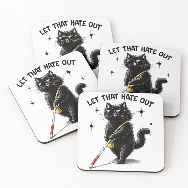 Item preview, Let that Hate Out Blind Cat designed and sold by Ortigzitoun.