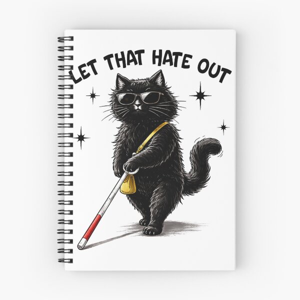 Item preview, Let that Hate Out Blind Cat designed and sold by Ortigzitoun.