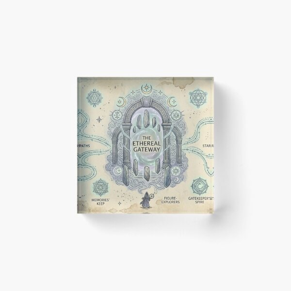 Item preview, The Ethereal Gateway - Vintage Celestial & Astral Fantasy Map Pattern designed and sold by InnerwayStudio.