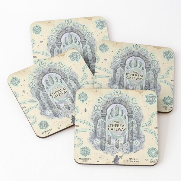 Item preview, The Ethereal Gateway - Vintage Celestial & Astral Fantasy Map Pattern designed and sold by InnerwayStudio.
