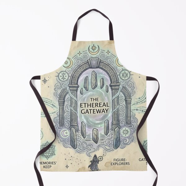 Item preview, The Ethereal Gateway - Vintage Celestial & Astral Fantasy Map Pattern designed and sold by InnerwayStudio.