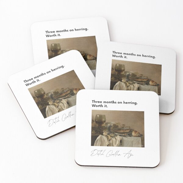 Item preview, Dutch Golden Age T-Shirt | Three Months on a Herring Worth It | Pieter Claesz Art History Gift | Funny Art Tee designed and sold by Meimiro.
