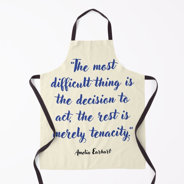 Item preview, The most difficult thing . . . Amelia Earhart Quotation designed and sold by CharlottePlaceArt.