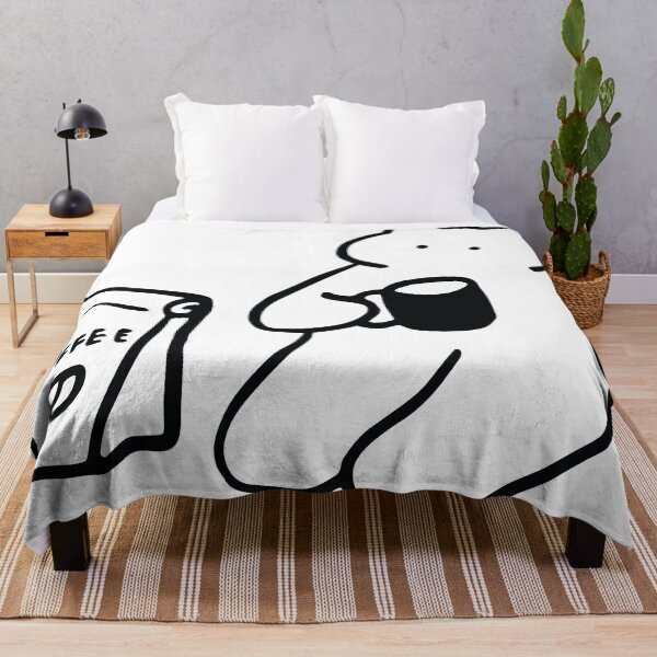 Item preview, Cute Cat Drinking Coffee Minimal Aesthetic Art designed and sold by Dev425.