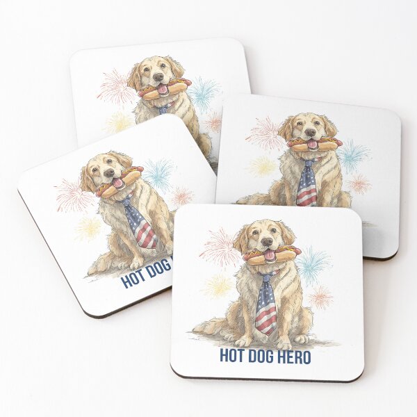 Item preview, Hot Dog Hero – 4th of July Patriotic Pup designed and sold by BoxofMoments.