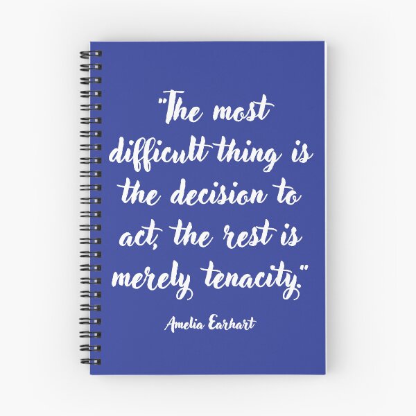 Item preview, The most difficult thing . . . Amelia Earhart Quotation designed and sold by CharlottePlaceArt.