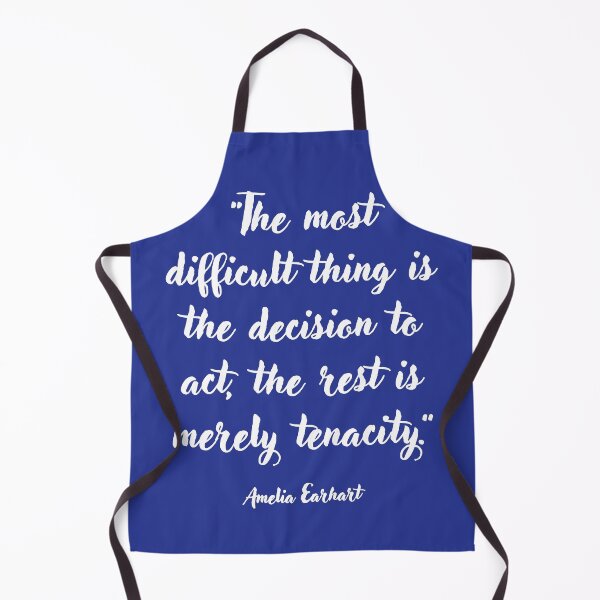 Item preview, The most difficult thing . . . Amelia Earhart Quotation designed and sold by CharlottePlaceArt.