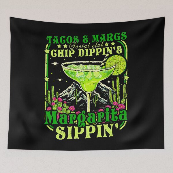 Item preview, Tacos & Margs Social Club Chip Dippin' Margarita Sippin designed and sold by schoolofbullies.
