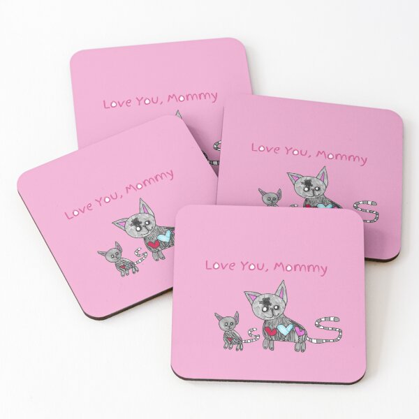 Item preview, Love You Mommy Heart Cats Gift designed and sold by nimbfeja.