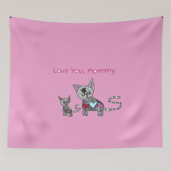 Item preview, Love You Mommy Heart Cats Gift designed and sold by nimbfeja.