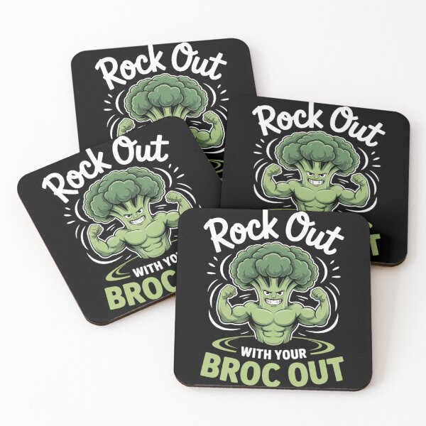 Item preview, Rock Out With Your Broc Out Broccoli Vegan Vegetarian designed and sold by TyraYoung.
