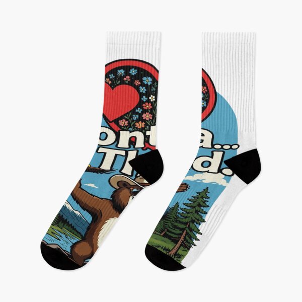 Item preview, I Love Montana To The End Funny Bear T-Shirt | Cute Wildlife Nature Graphic Tee designed and sold by Sushikidsntod.