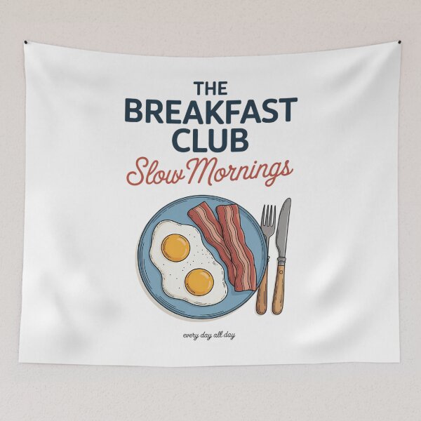 Item preview, The Breakfast Club Slow Mornings Brunch Sunday Morning Foodie Waffle Pancake Bacon designed and sold by TyraYoung.