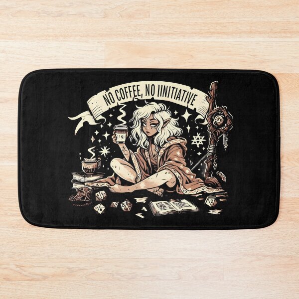 Item preview, No coffee, no initiative, dnd coffee designed and sold by Boardgameo.