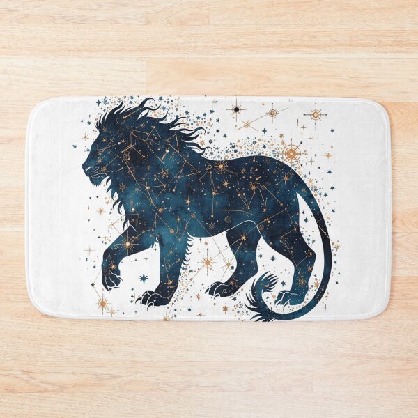 Item preview, Celestial Lion – Mythic Constellation Illustration designed and sold by catcurio.