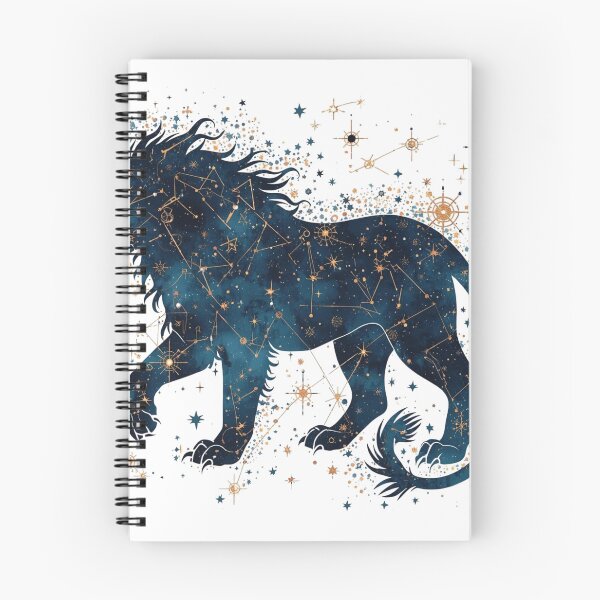 Item preview, Celestial Lion – Mythic Constellation Illustration designed and sold by catcurio.