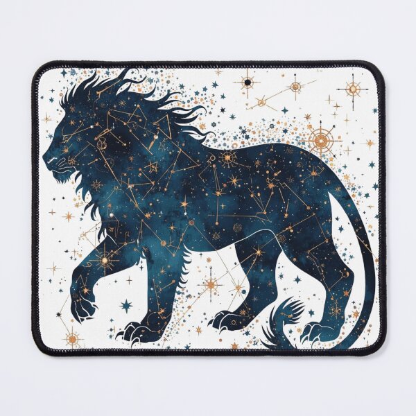 Item preview, Celestial Lion – Mythic Constellation Illustration designed and sold by catcurio.