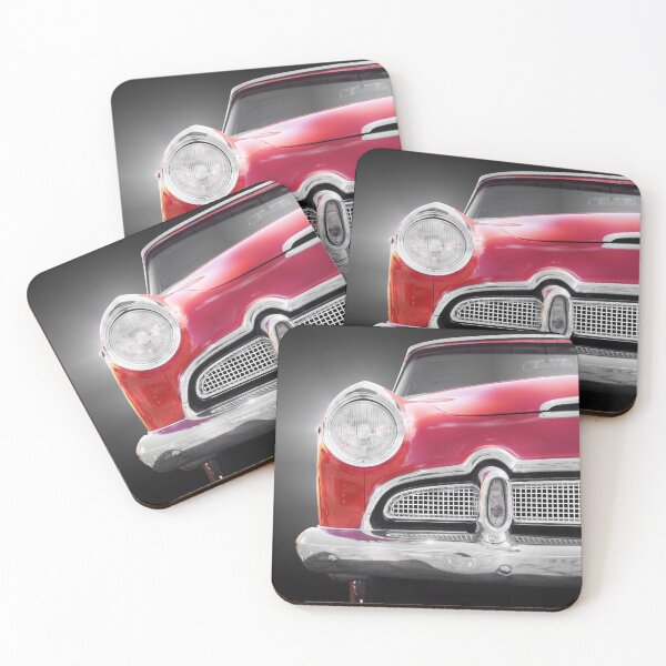 Item preview, Vintage Red Classic Car 1956 Front View designed and sold by Beate Gube.