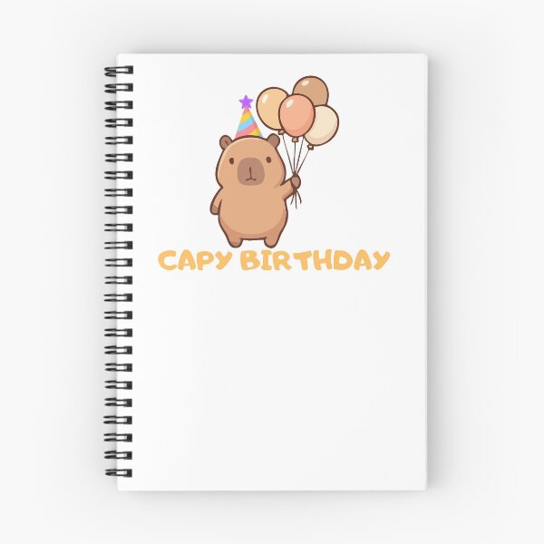 Item preview, Cappy Birthday Capybara designed and sold by kestey.