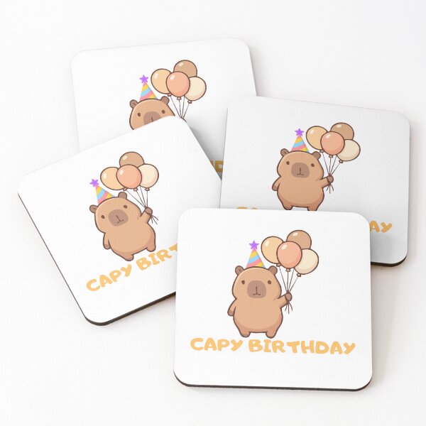 Item preview, Cappy Birthday Capybara designed and sold by kestey.