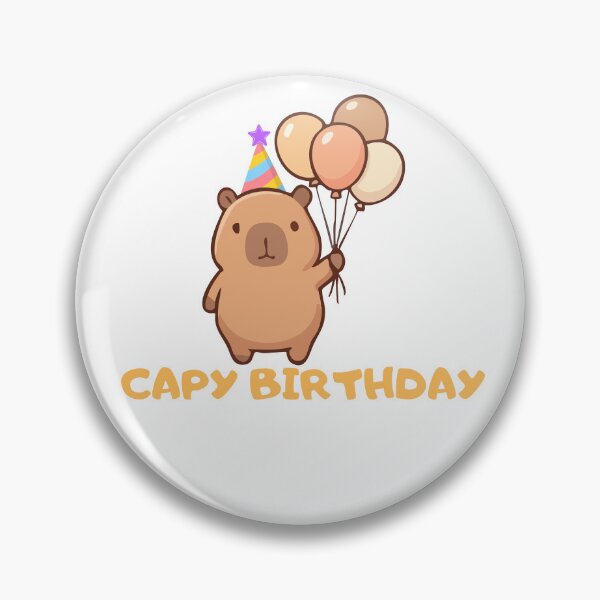 Item preview, Cappy Birthday Capybara designed and sold by kestey.