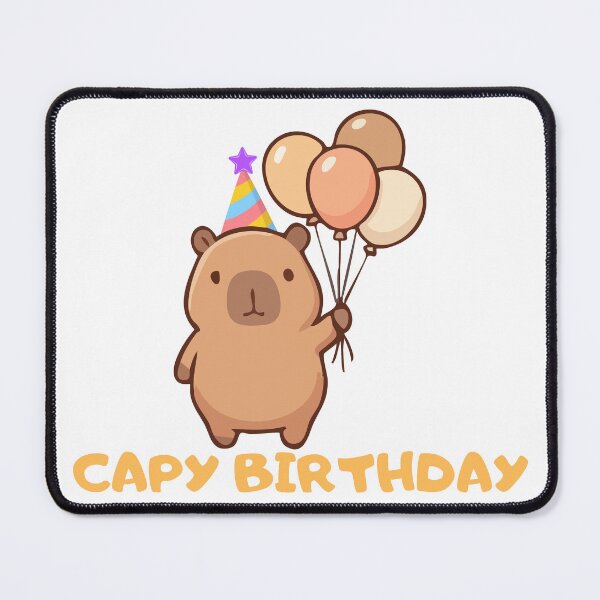 Item preview, Cappy Birthday Capybara designed and sold by kestey.