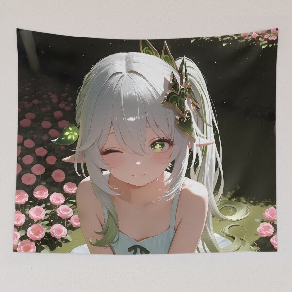 Item preview, Nahida Genshin Impact Garden Wink Charm designed and sold by PMartistStudio.
