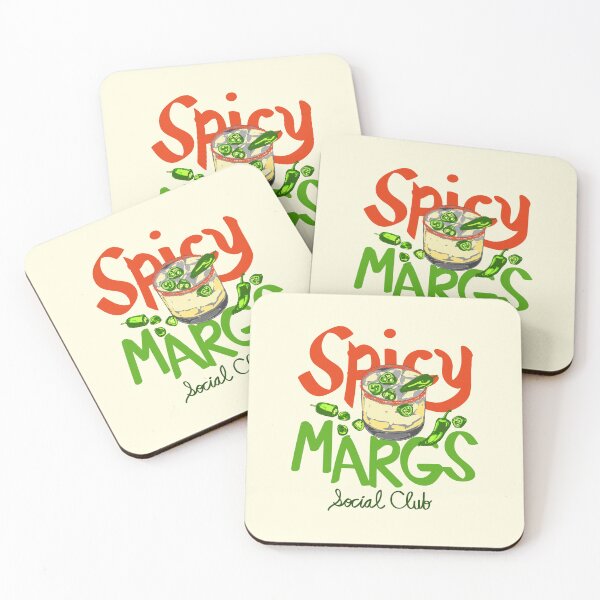 Item preview, Spicy Margs Social Club Retro Fiesta Cocktail Illustration designed and sold by MaiZephyr.