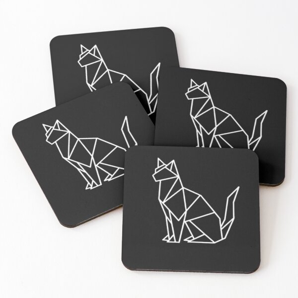 Item preview, Geometric Cat Line Art – Minimalist Polygon Design designed and sold by Karszul.