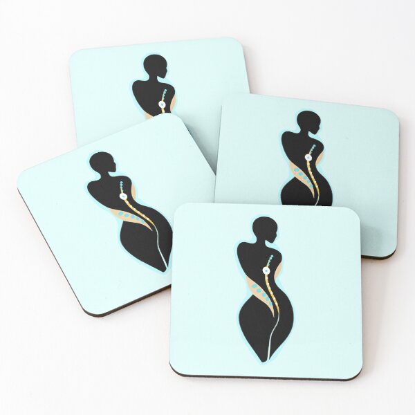 Item preview, Balance Within – Elegant Spine & Female Silhouette Design designed and sold by NB-Artmagic.