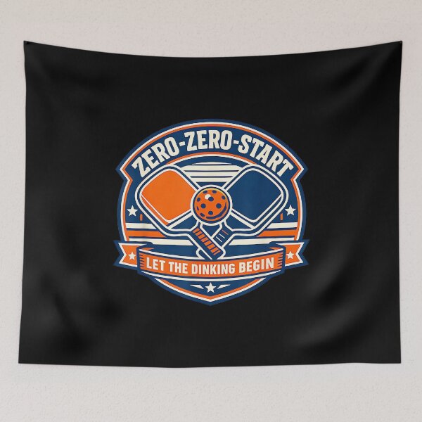 Item preview, Zero-Zero-Start Pickleball Tournament Court Statement designed and sold by AlisonPAnderson.