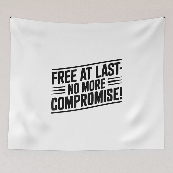 Item preview, Divorce Celebration Starting Over Zero Compromise Tee designed and sold by AlisonPAnderson.