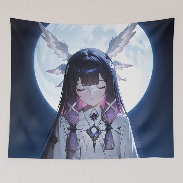 Item preview, Columbina Genshin Impact Full Moon Serenity In Night Sky designed and sold by PMartistStudio.