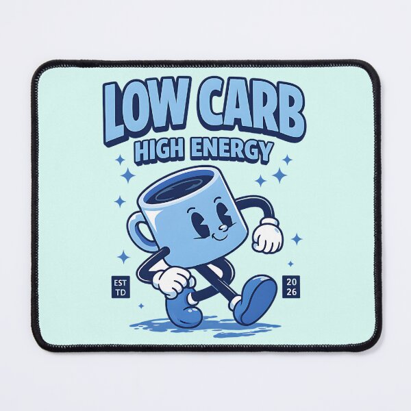 Item preview, Low Carb High Energy Vintage Coffee Character designed and sold by GogaVibeRe.