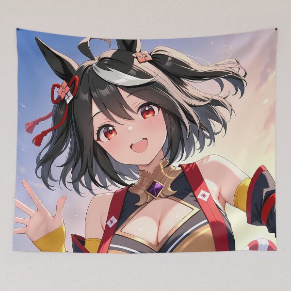 Item preview, Kitasan Black Uma Musume Cheerful Festival Wave designed and sold by PMartistStudio.