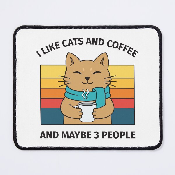 Item preview, I Like Cats Coffee And Maybe 3 People designed and sold by Found Dream.