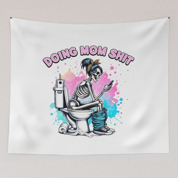 Item preview, Skeleton Doing Mom Shit Funny Mother's Day designed and sold by H3ll-Ash-Studio.