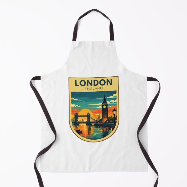 Item preview, Londres, Inglaterra, reflejos del atardecer. Arte retro de viajes. designed and sold by MyTutina.
